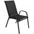 Set 2 scaune gradina, cadru metalic, textilene, maxim 120 kg, 92x53x72 cm, negru [24]