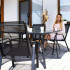 Set 2 scaune gradina, cadru metalic, textilene, maxim 120 kg, 92x53x72 cm, negru [33]