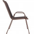 Set 2 scaune gradina, cadru metalic, textilene, maxim 120 kg, 92x53x72 cm, maro [15]