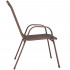 Set 2 scaune gradina, cadru metalic, textilene, maxim 120 kg, 92x53x72 cm, maro [16]