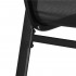 Set mobilier gradina 4 piese, masa cu sticla securizata, 2 scaune si canapea, cadru metalic, negru [13]
