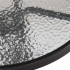 Set mobilier gradina, 2 scaune si masa rotunda, blat sticla, cadru metalic, 60x70 cm, negru [15]