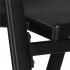 Set mobilier gradina, 2 scaune si masa rotunda, blat sticla, cadru metalic, 60x70 cm, negru [16]