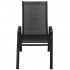 Set mobilier gradina, 2 scaune si masa rotunda, blat sticla, cadru metalic, 60x70 cm, negru [11]