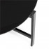 Set mobilier gradina 4 locuri, canapea 2 locuri, 2 scaune si masa rotunda sticla, cadru metalic, 119x71x82 cm, negru [10]