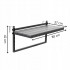 Masuta balcon suspendata cu prindere pe balustrada, 80x37 cm, pliabila, reglabila pe inaltime, negru [3]