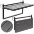 Masuta balcon suspendata cu prindere pe balustrada, 80x37 cm, pliabila, reglabila pe inaltime, negru [4]