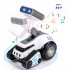 Robot rover interactiv pentru copii cu muzica, lumini, dans si invatare engleza, 19x16x11 cm, alb [2]