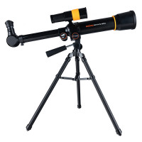 Telescop pentru copii cu stativ si 2 oculare pentru observarea cerului, 46x43x33 cm, negru
