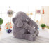 Jucarie plus elefant, tip perna, lavabila, umplutura hipoalergenica, pentru copii si adulti, 70 cm, gri [14]