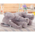 Jucarie plus elefant, tip perna, lavabila, umplutura hipoalergenica, pentru copii si adulti, 70 cm, gri [6]
