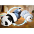 Jucarie de plus reversibila 2 in 1 Panda si Pinguin, transformabila prin intoarcere pentru 2 personaje intr-o singura jucarie, material moale si pufos [5]