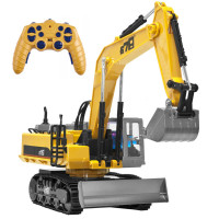 Excavator cu telecomanda, scara 1/14, cu telecomanda, incarcare USB, 14 canale Excavator cu telecomanda, scara 1/14, cu telecomanda, incarcare USB, 14 canale