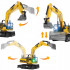 Excavator cu telecomanda, scara 1/14, cu telecomanda, incarcare USB, 14 canale [7]