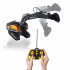 Excavator RC cu senile pentru copii, lumini si brat functional, telecomanda, incarcare USB, 32x30x12 cm [5]