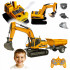 Set utilaje construction RC cu excavator si basculanta, lumini si abur, telecomanda, 3 accesorii incluse [14]