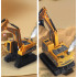 Set utilaje construction RC cu excavator si basculanta, lumini si abur, telecomanda, 3 accesorii incluse [4]