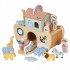 Arca lui Noe din lemn, jucarie educativa cu 17 figurine, 25x13x23 cm, multicolor [10]