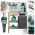 Banc de lucru pentru copii din lemn cu unelte si accesorii, 56x31x86 cm, multicolor [2]