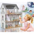 Casuta pentru papusi din lemn cu 3 niveluri, mobilier si accesorii, 61x26x71 cm, multicolor [5]