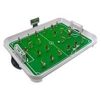 Joc fotbal de masa cu jucatori pe arc, set complet cu 22 figurine si tabla de scor, 50x37x13 cm