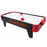 Joc de masa Air Hockey, pentru copii, 2 pucuri si 2 crose, 85x42x23cm Joc de masa Air Hockey, pentru copii, 2 pucuri si 2 crose, 85x42x23cm