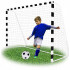 Poarta de fotbal 300x200 cm, structura metalica solida profil 6x3 cm, include plasa, ancore fixare, minge de fotbal [2]