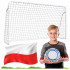 Poarta de fotbal cu plasa, cadru metalic, 300x120x200 cm, include ancore fixare si minge de fotbal [2]