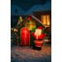Decoratiune exterior gonflabila de Craciun cu Mos Craciun si casuta, iluminare LED, compresor integrat, 150 cm [6]