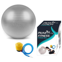 Minge pentru fitness sau yoga 75cm, 300kg, pompa inclusa, gri Minge pentru fitness sau yoga 75cm, 300kg, pompa inclusa, gri