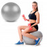 Minge pentru fitness sau yoga 75cm, 300kg, pompa inclusa, gri [4]