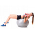 Minge pentru fitness sau yoga 75cm, 300kg, pompa inclusa, gri [7]