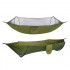 Hamac Sersimo dublu din material parasuta 140x260cm, cu plasa de tantari, verde [2]