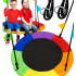 Leagan tip cuib, cu rama metalica si steaguri colorate, prindere dubla, diametru 80 cm, maxim 150 kg, multicolor [5]