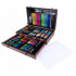 Set desen si pictura XL 130 piese cu valiza din lemn, 37x23x8 cm, multicolor [5]