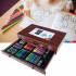 Set desen si pictura XL 130 piese cu valiza din lemn, 37x23x8 cm, multicolor [8]