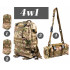 Rucsac militar pentru drumetie, impermeabil, ultra usor, 4 in 1, 50litri, culoare combat camuflaj [7]