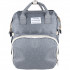 (DL) Geanta rucsac pentru bebelusi si mamici, Travel Organizer set cu Changing Pad, 5 in 1, 41x30x19cm , gri [17]