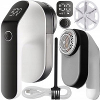 Aparat de curatat scame, 3 trepte, afisaj LCD, incarcare USB, pentru toate tipurile de tesaturi Aparat de curatat scame, 3 trepte, afisaj LCD, incarcare USB, pentru toate tipurile de tesaturi