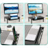 Suport multifunctional reglabil pentru laptop, monitor si imprimanta, cu 3 trepte de ajustare a inaltimii, sertar integrat pentru depozitarea accesori [9]