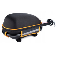 Geanta bicicleta cu prindere pe portbagaj tija sa 28x19x17 cm, 10L, poliester, borseta spate cu suport aluminiu, negru Geanta bicicleta cu prindere pe portbagaj tija sa 28x19x17 cm, 10L, poliester, borseta spate cu suport aluminiu, negru