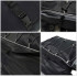 Geanta portbagaj bicicleta dubla, 8 buzunare laterale, 39x34x43cm, negru cu elemente reflectorizante gri, protectie impermeabila [5]