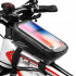 Borseta pentru bicicleta, impermeabila, cu husa pentru telefon, montare pe bara, 19,5x11x9cm [2]
