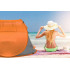 Cort plaja si picnic Sersimo, protectie UV, 210x130x90 cm, portocaliu gri [4]