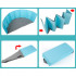 Piscina uscata pliabila pentru copii, tarc de joaca pentru bile cu diametru 100 cm si inaltime 30 cm, depozitare compacta, potrivita pentru interior s [6]