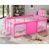Tarc loc de joaca XXL pentru copii sau bebe, material textil, roz, 230x122x62cm [2]