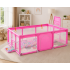 Tarc loc de joaca XXL pentru copii sau bebe, material textil, roz, 230x122x62cm [3]