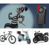 Alarma anti furt pentru biciclete si motociclete, senzor de vibratii, impermeabila, cu telecomanda, 113 db [16]