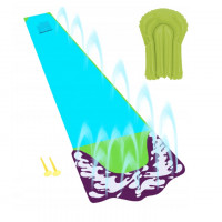 Tobogan de apa cu fantana si placa gonflabila inclusa, 480x71 cm, multicolor