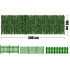 Panou paravan cu frunze artificiale pentru gard sau balcon, 100x300cm, verde [14]